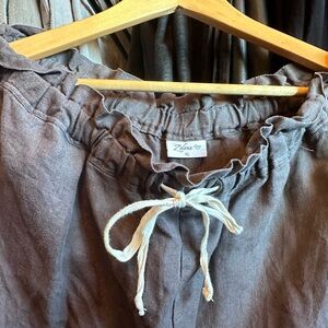 Like NEW - Zolena soft linen trousers - full length for tall ladies - XL